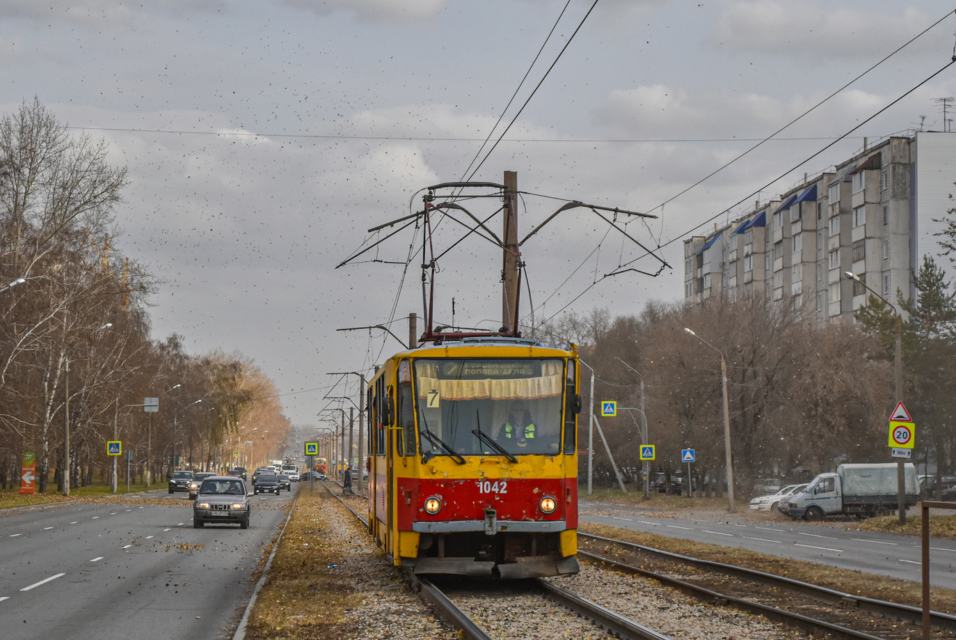 Барнаул, Tatra T6B5SU № 1042
