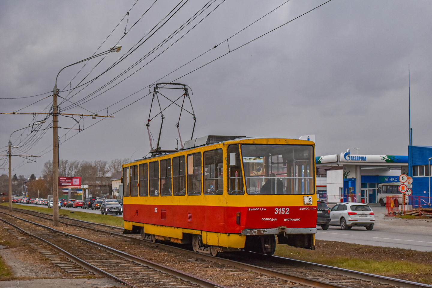 Барнаул, Tatra T6B5SU № 3152