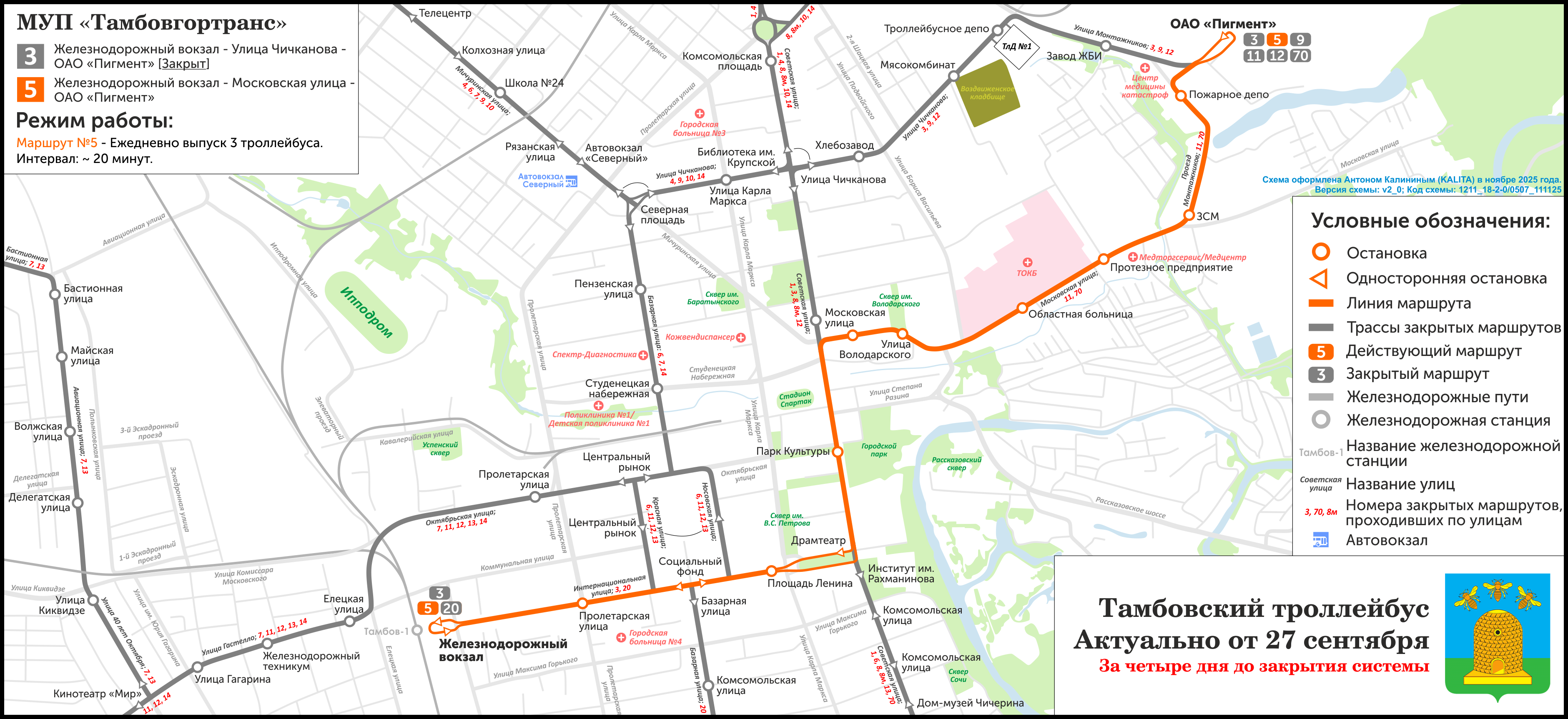 Тамбов — Схемы