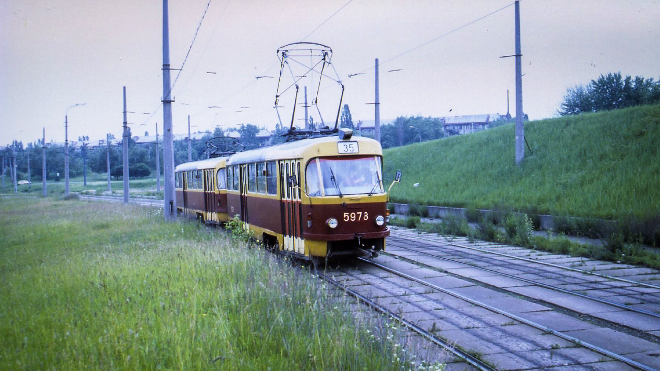 Киев, Tatra T3SU № 5978; Киев — Исторические фотографии; Киев — Трамвайные линии: Закрытые линии