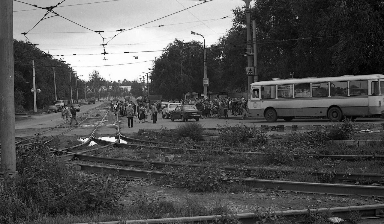 Самара — Исторические фотографии — Трамвай и Троллейбус (1992-2000); Самара — Трамвайные линии