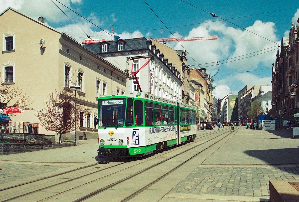Plauen, Tatra KT4DM č. 239; Plauen — Old photos