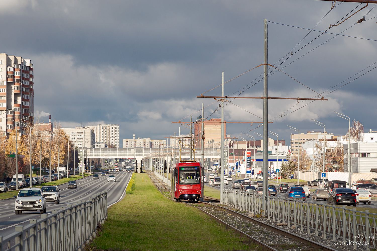 Kazany — Big tram circle; Kazany — ET Lines [4] — East
