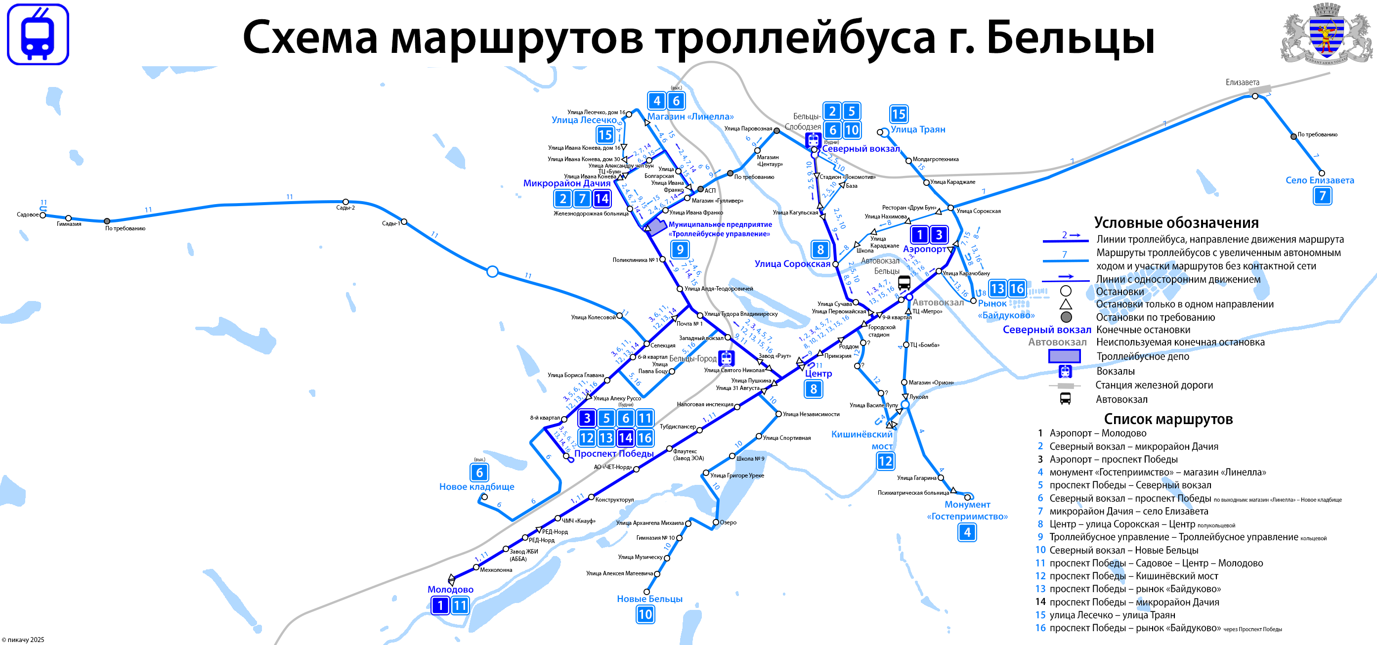 Бельцы — Схемы