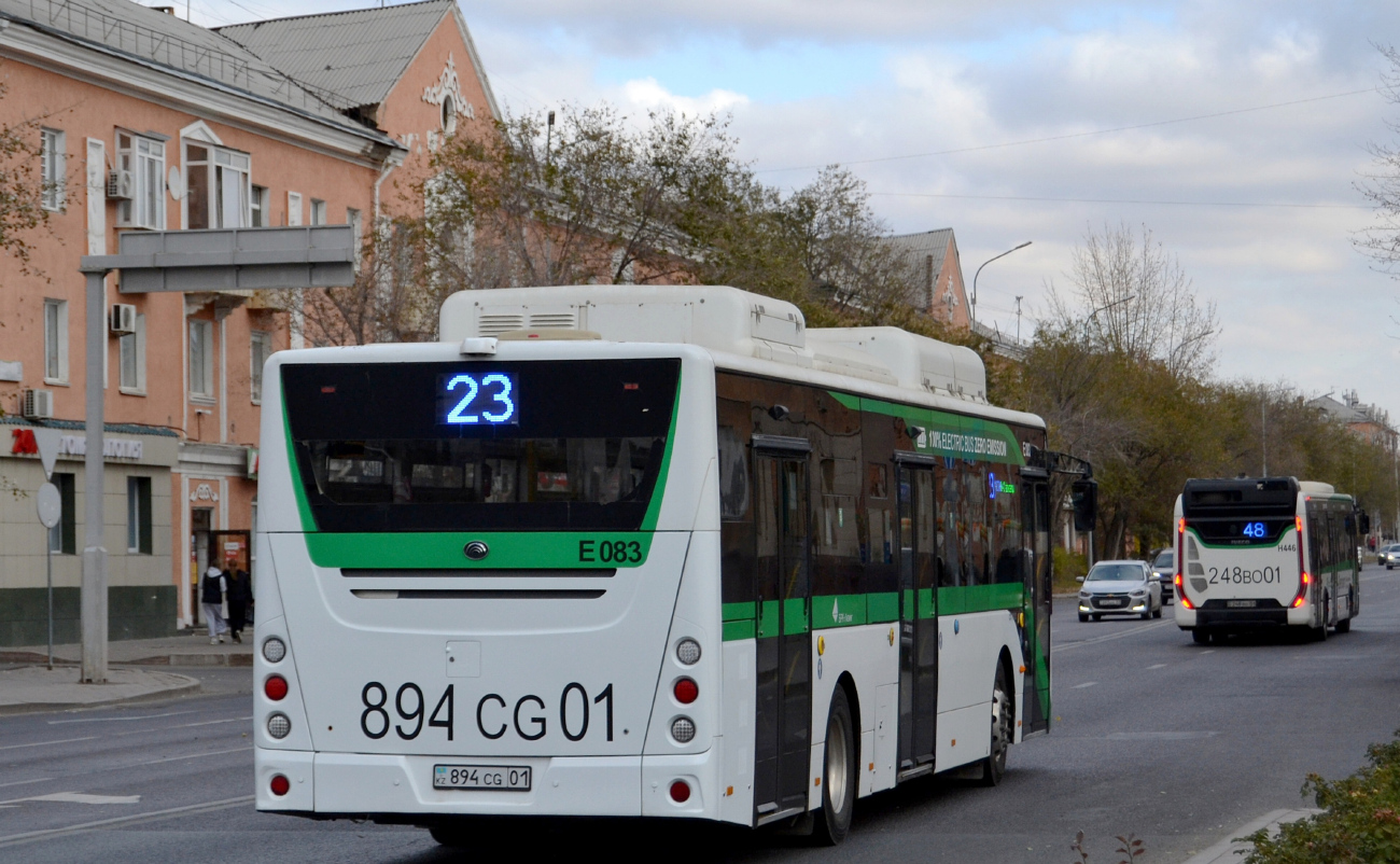 Астана, Yutong E12LF (ZK6128BEVG) (СарыаркаАвтоПром) № E083