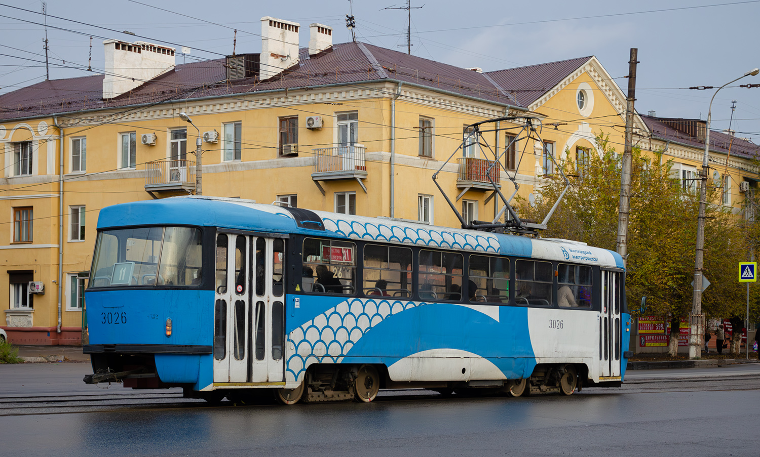 Волгоград, Tatra T3SU (двухдверная) № 3026