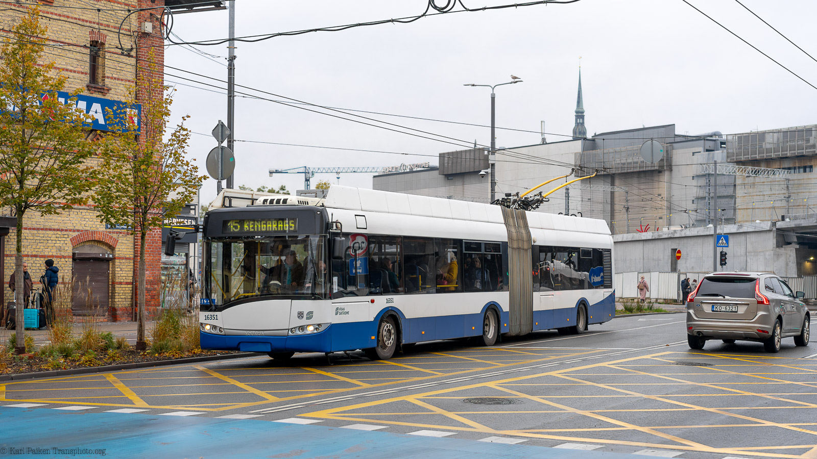 Рига, Solaris Trollino III 18 Ganz-Škoda № 16351