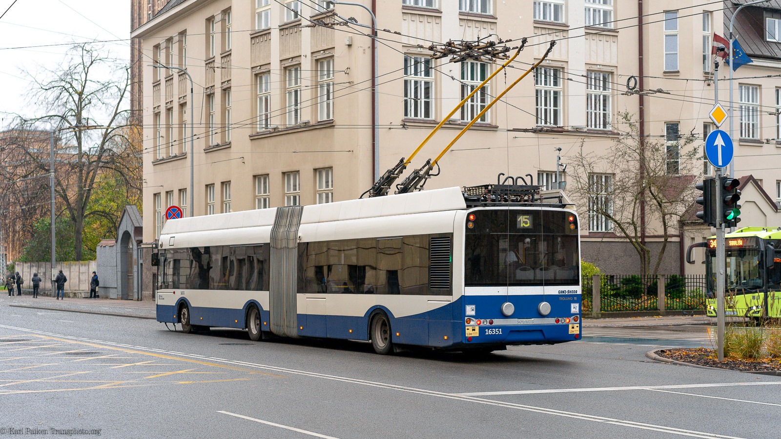 Рига, Solaris Trollino III 18 Ganz-Škoda № 16351