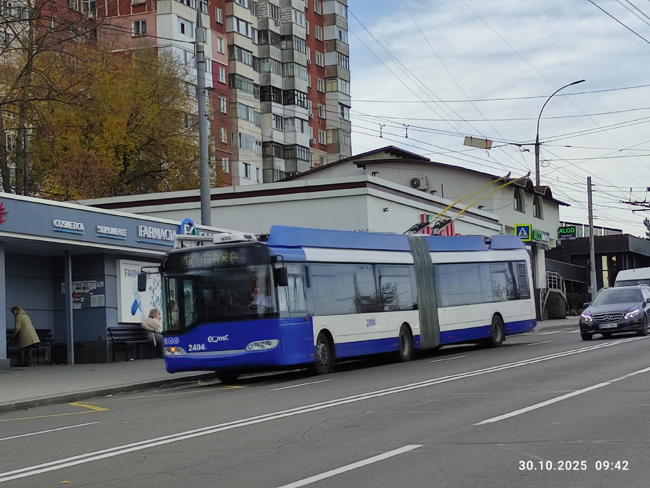 Кишинёв, Solaris Trollino II 18 Ganz № 2494