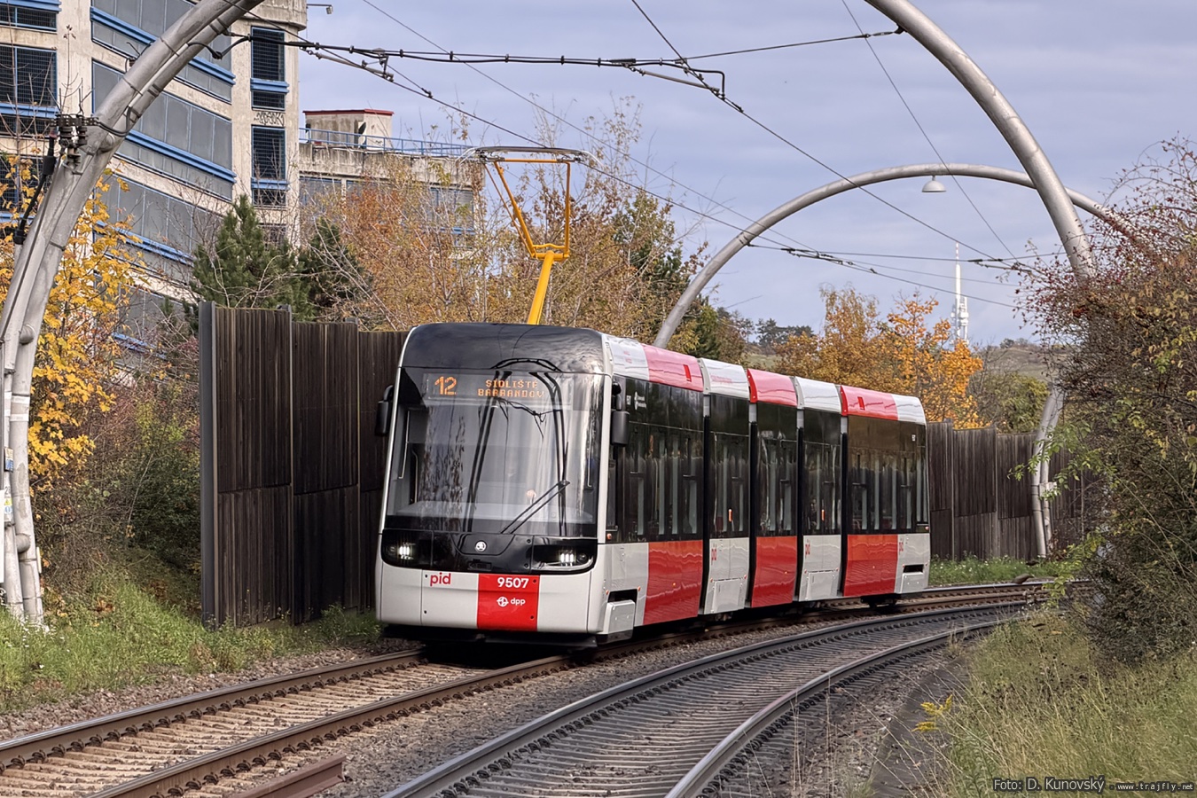 Прага, Škoda 52T ForCity Plus № 9507