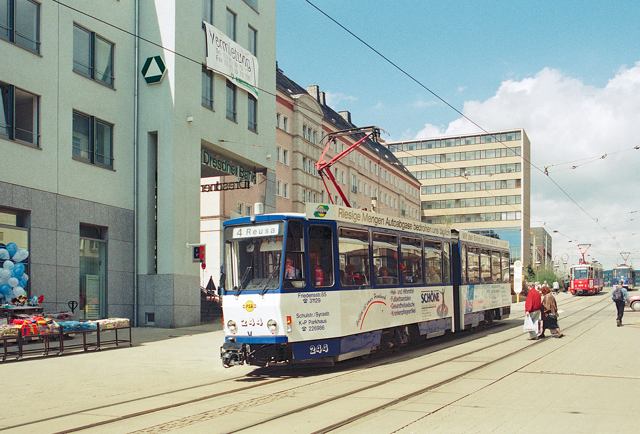 Plauen, Tatra KT4DM № 244; Plauen — Old photos