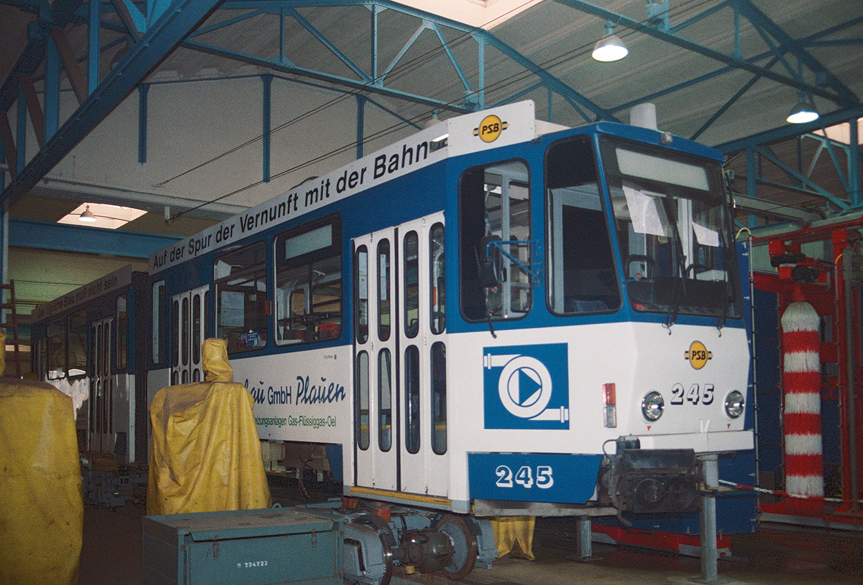 Plauen, Tatra KT4DM № 245; Plauen — Old photos