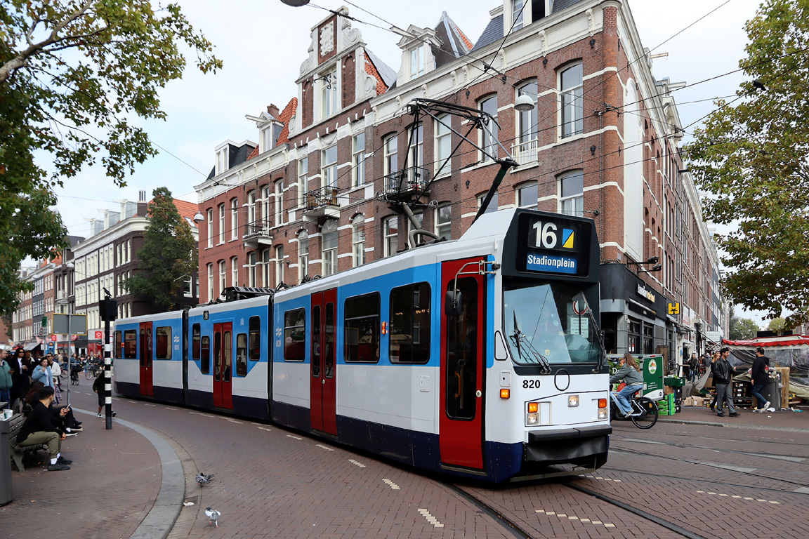 Амстердам, BN/Holec 12G № 820; Амстердам — 50 лет Museumtramlijn Amsterdam
