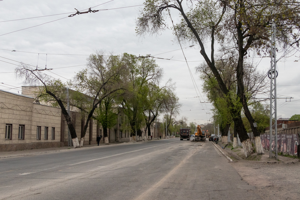 Biskek — Trolleybus lines and rings