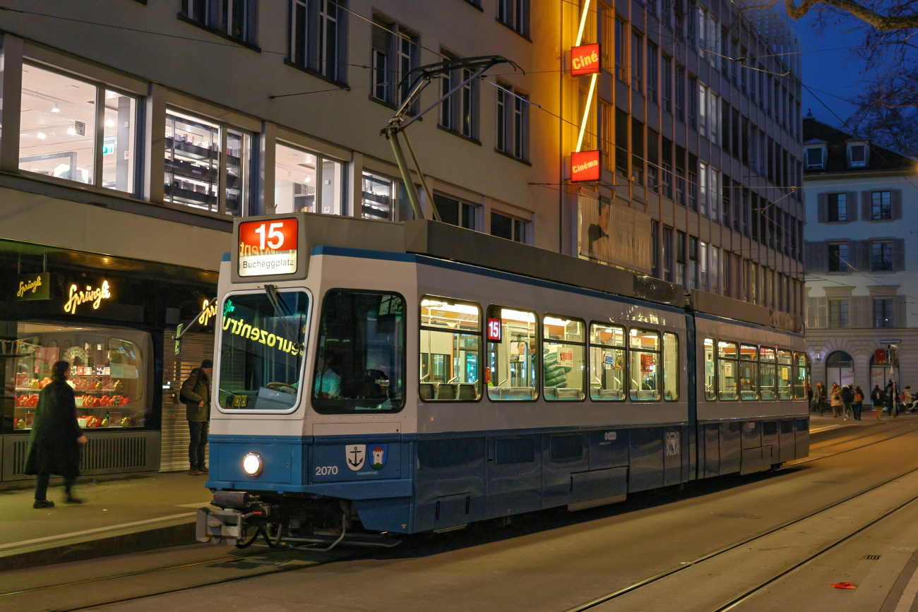 Цюрих, SWP/SIG/BBC Be 4/6 "Tram 2000" № 2070