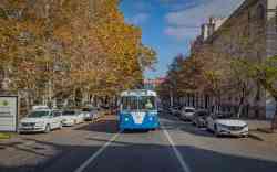 Sébastopol, ZiU-682G [G00] # 1025; Sébastopol — The exhibition dedicated to the 75th anniversary of the Sevastopol trolley (06.11.2025)