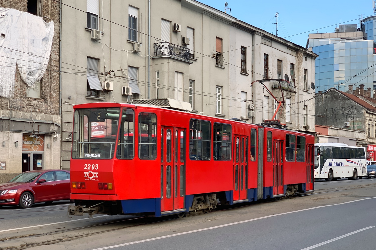 Белград, Tatra KT4YU № 2293