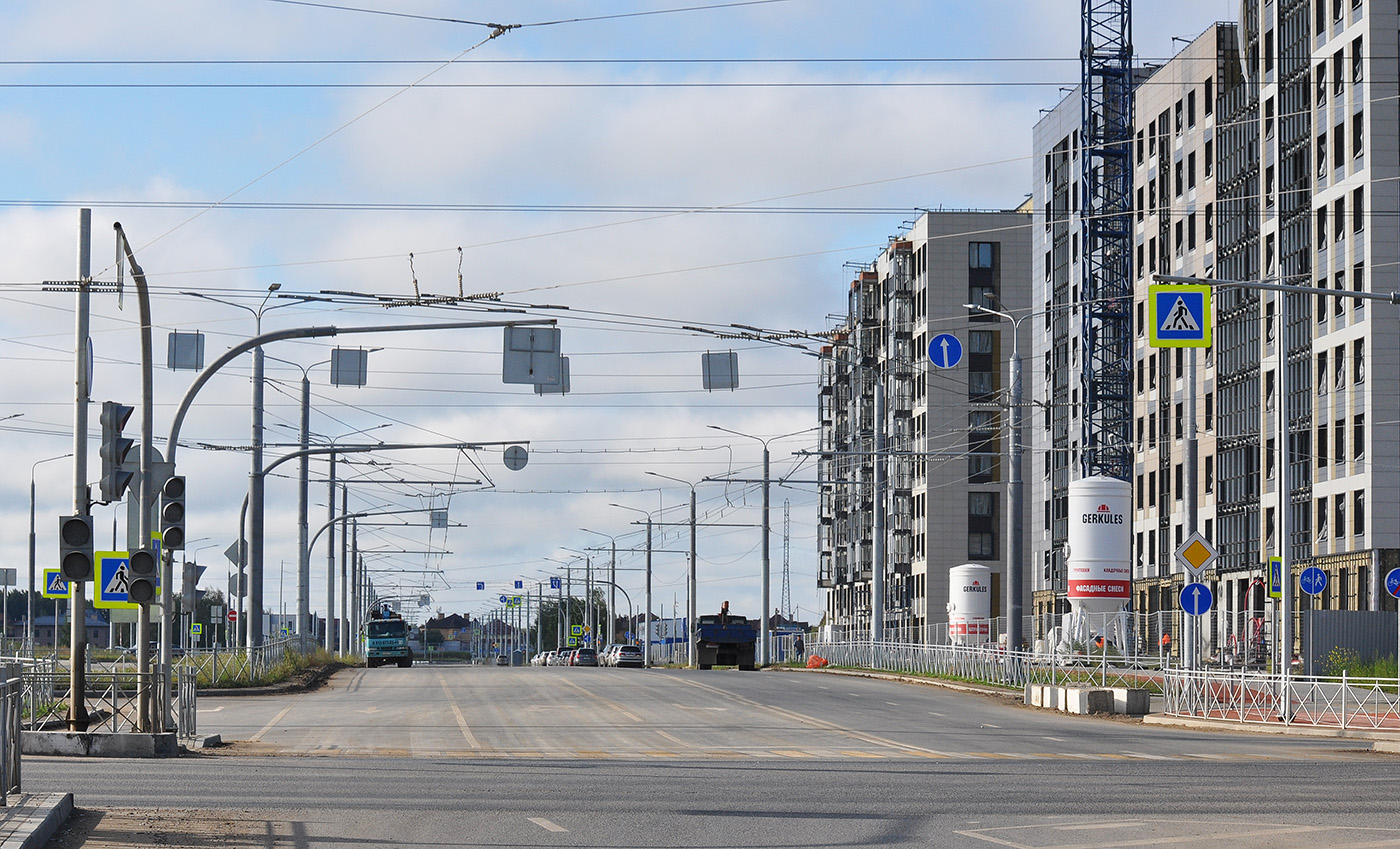 Омск — 2023-2025 — Строительство новых троллейбусных линий на Левобережье; Омск — Троллейбусные линии — Левый Берег