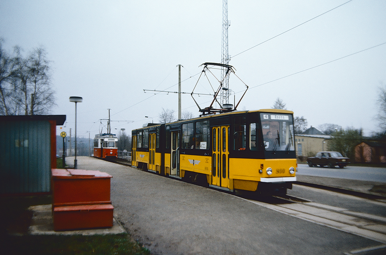 Плауэн, Tatra KT4D № 203; Плауэн — Старые фотографии
