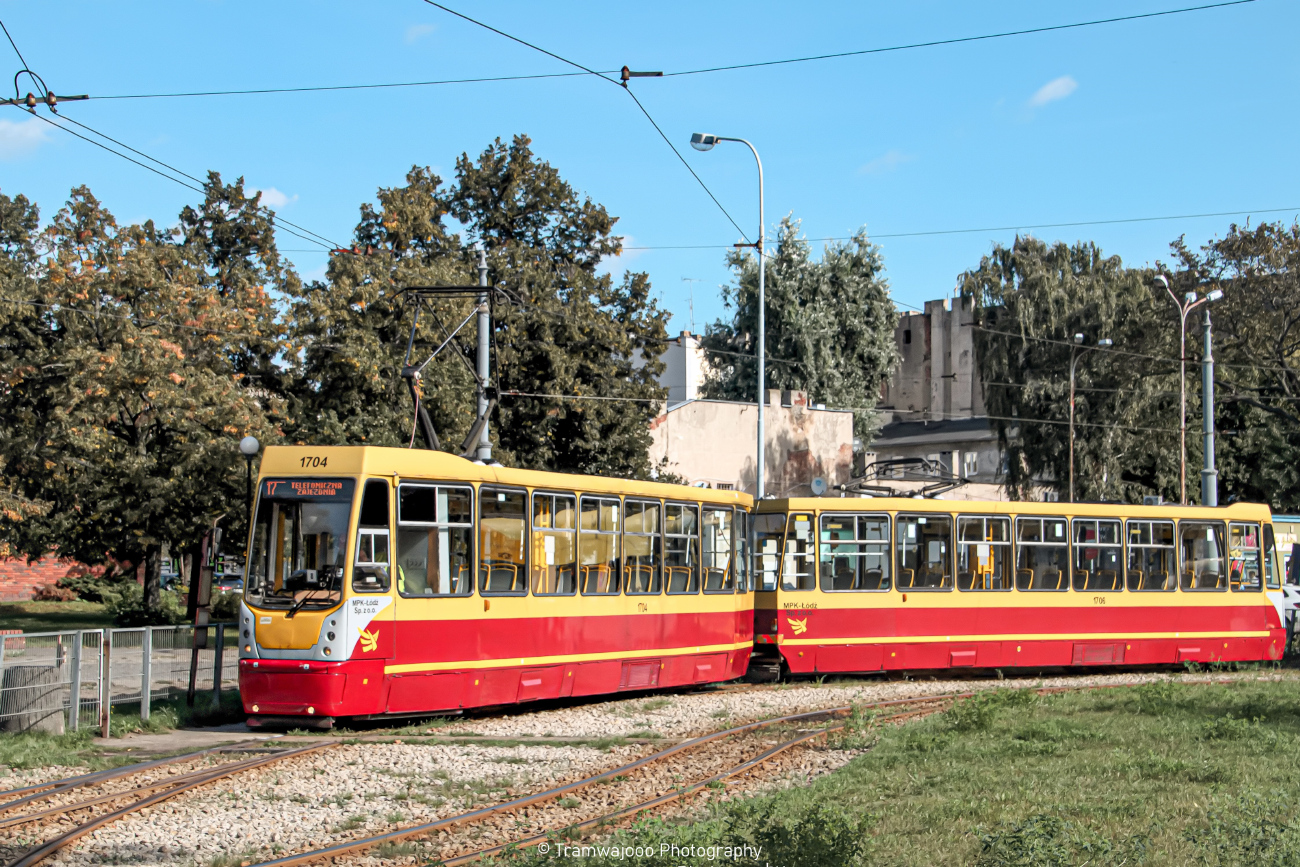 Лодзь, Konstal 805NaND № 1704