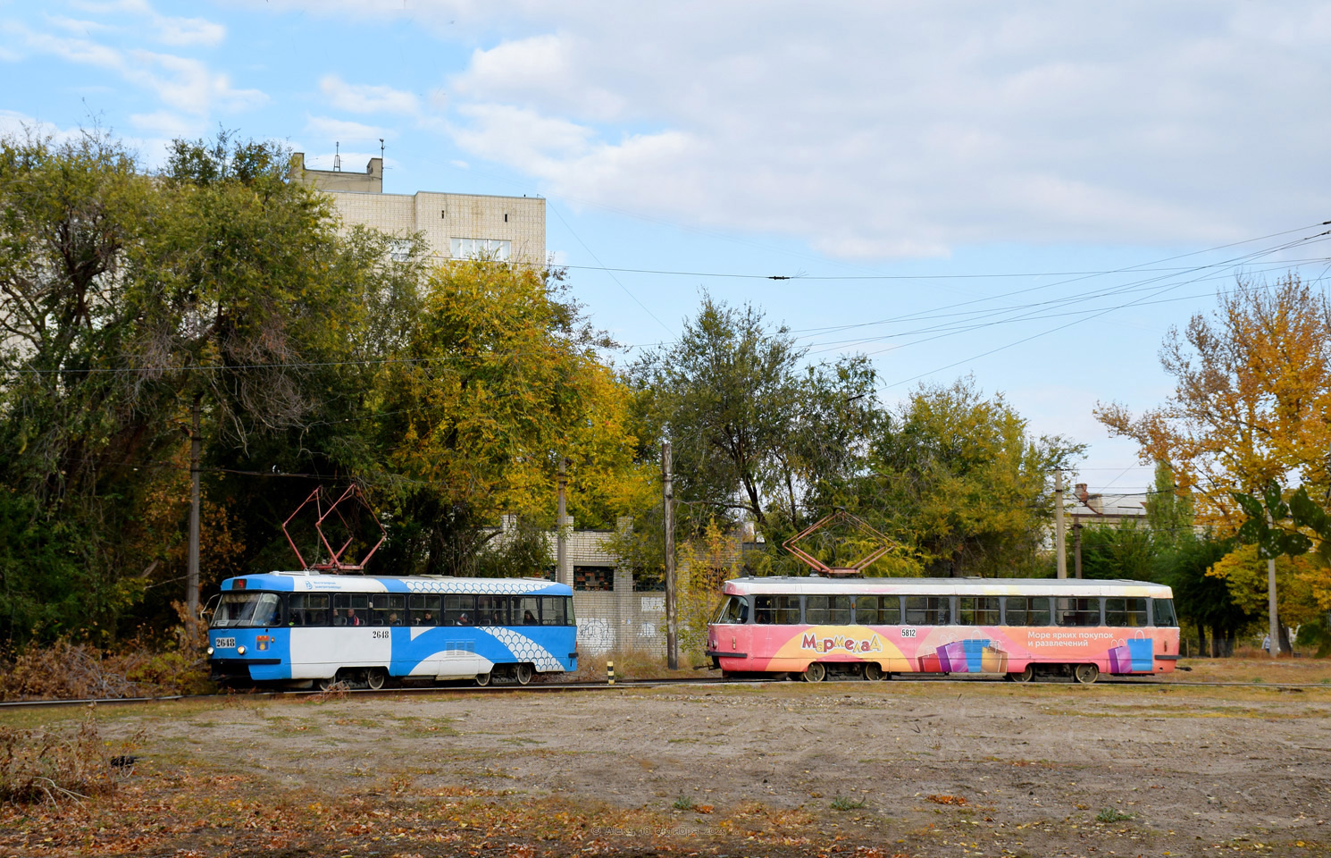Волгоград, Tatra T3SU (двухдверная) № 2648; Волгоград, Tatra T3SU № 5812