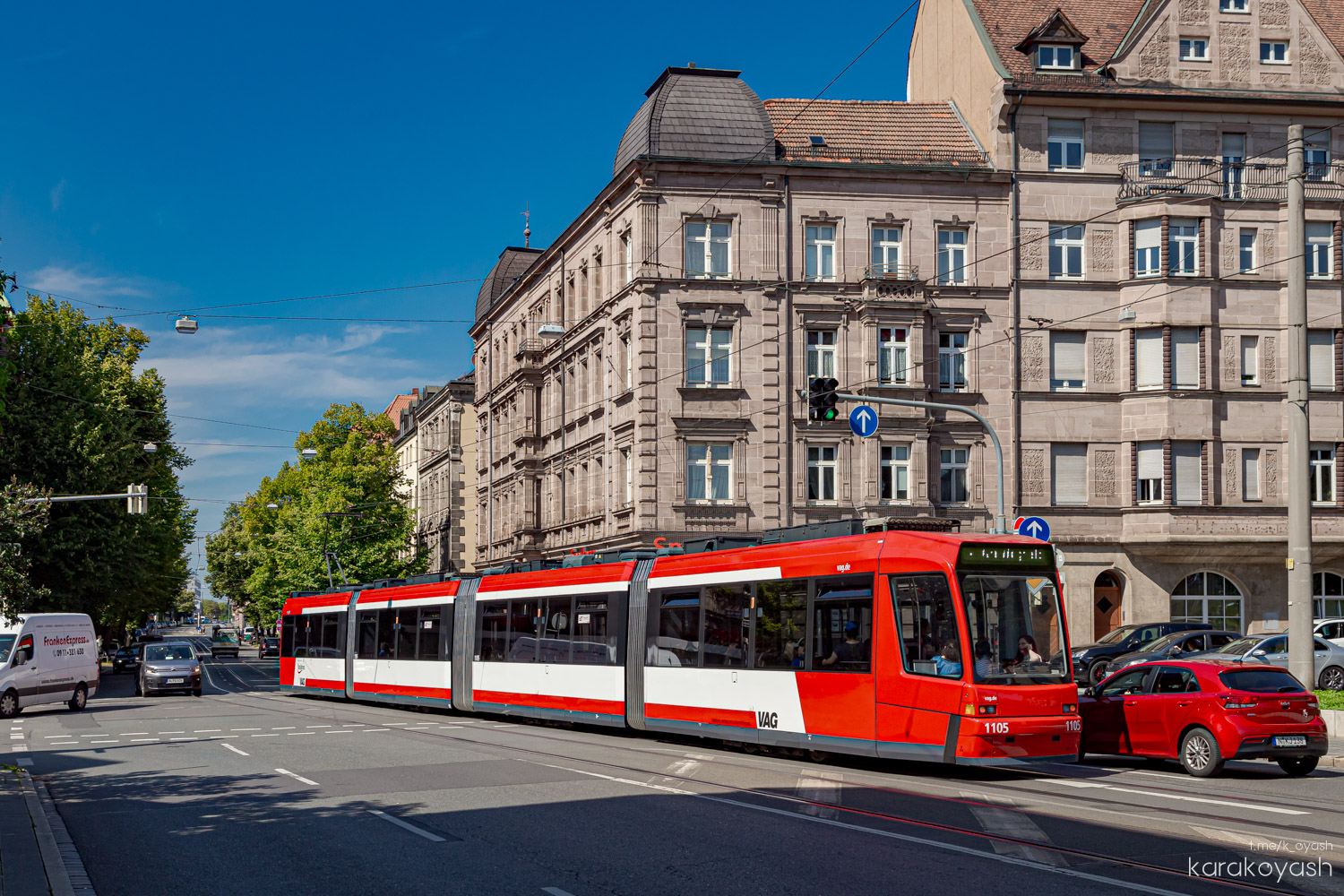 Nuremberg, Adtranz GT8N2 N°. 1105