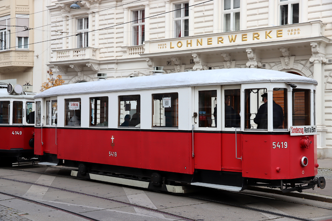 Vienna, Graz Type  m3 № 5419; Vienna — VEF's 261st excursion — 8 November 2025