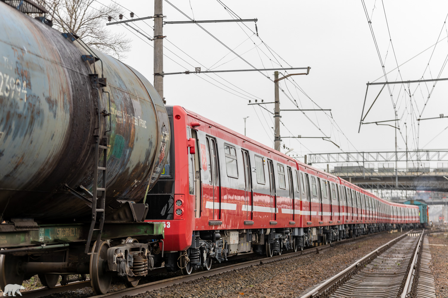 Saint-Petersburg, 81-722.1 č. 22053; Saint-Petersburg — Metro — Transport of subway cars by railway