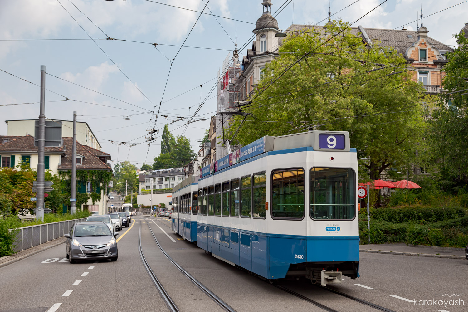 Цюрих, SWP/SIG/ABB Be 2/4 "Tram 2000 Pony" № 2430
