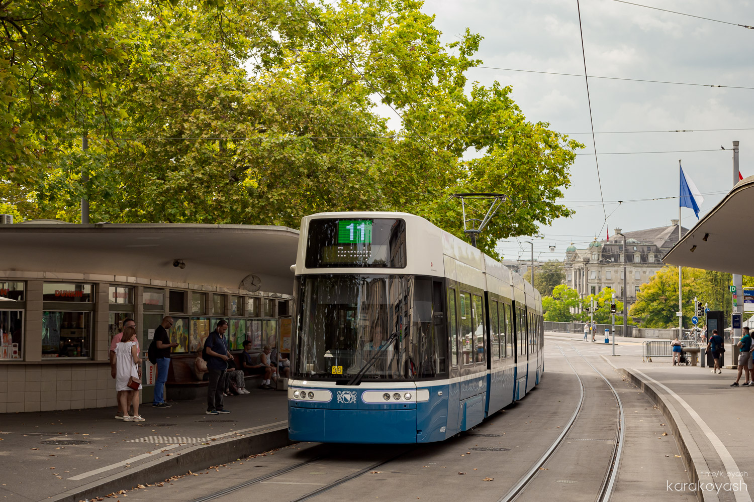 Zurich, Alstom Flexity Zürich № 4039
