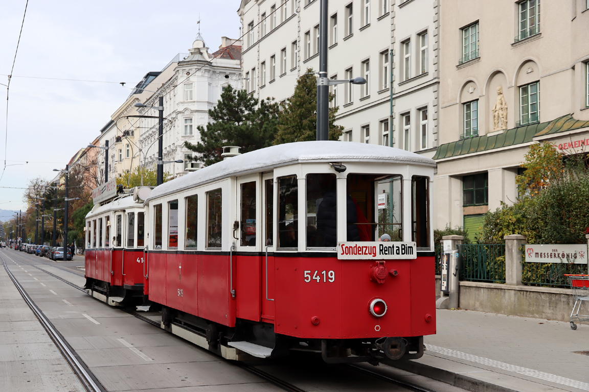 Vienna, Graz Type  m3 № 5419; Vienna — VEF's 261st excursion — 8 November 2025