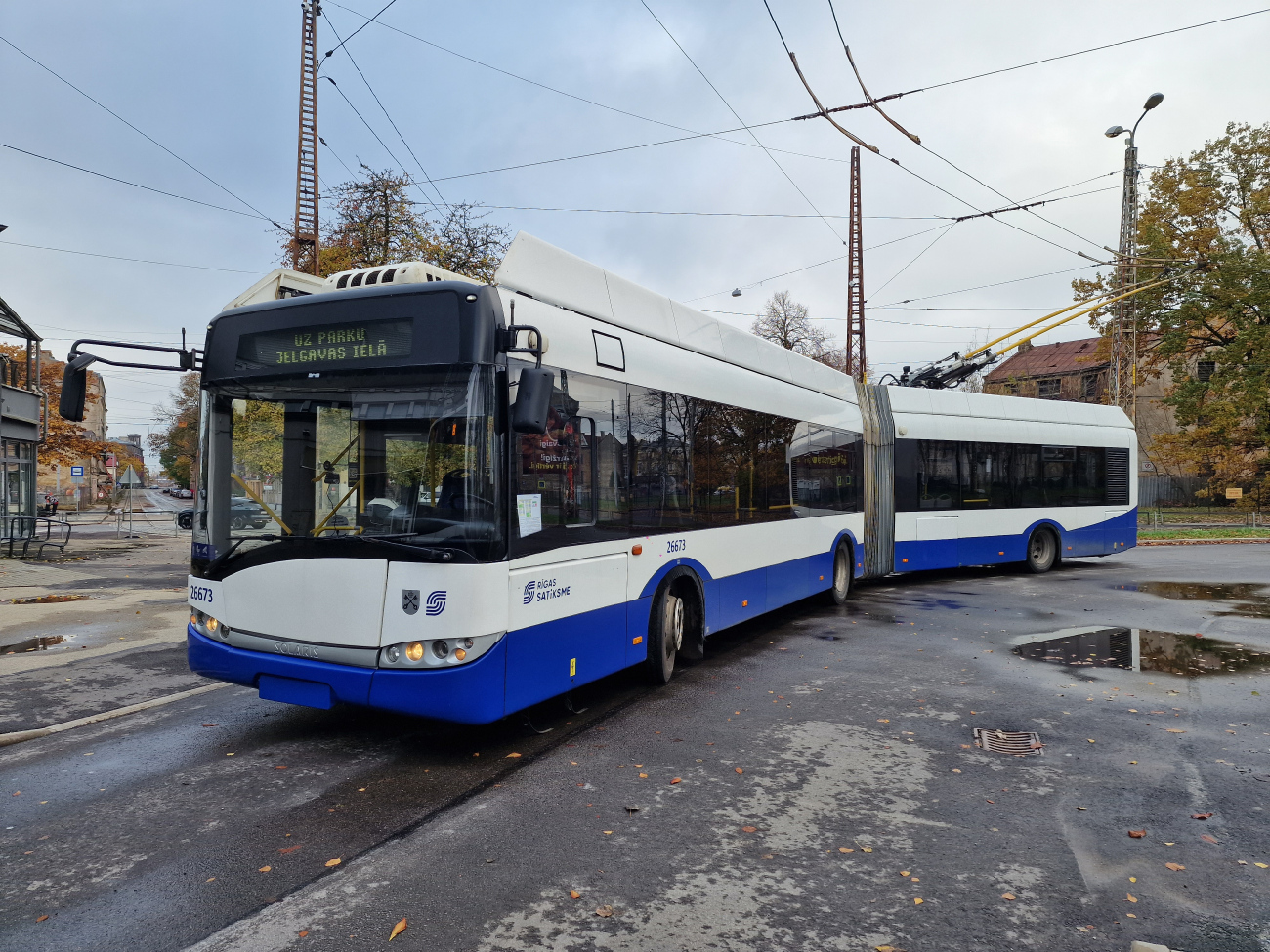 Riga, Solaris Trollino III 18 Ganz-Škoda č. 26673