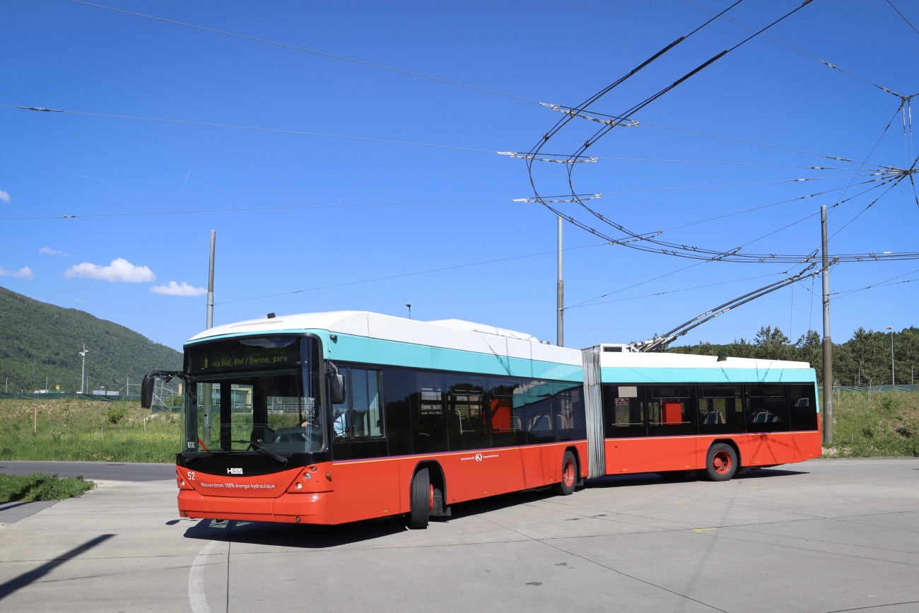 Биль, Hess SwissTrolley 3 (BGT-N2C) № 52