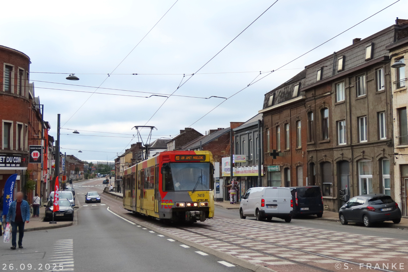 Charleroi, BN/ACEC type 6100 6-axle Nr. 7419