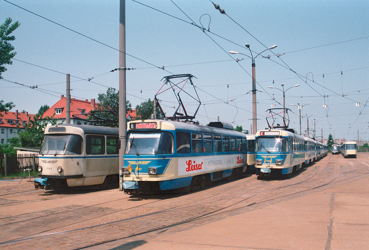 Leipzig, Tatra T4D-M1 № 2187; Leipzig — Old photos