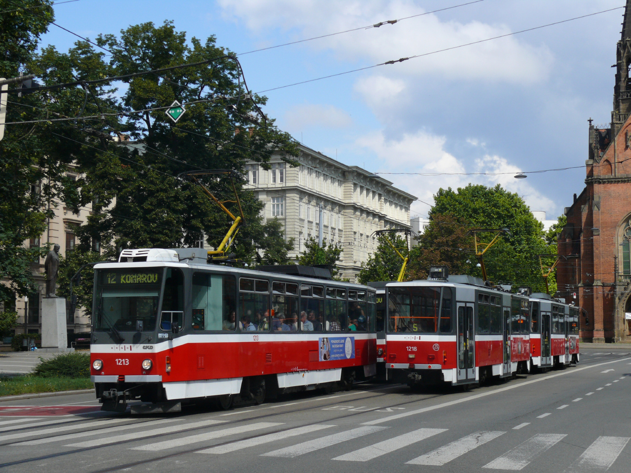 Брно, Tatra T6A5 № 1213; Брно, Tatra T6A5 № 1218