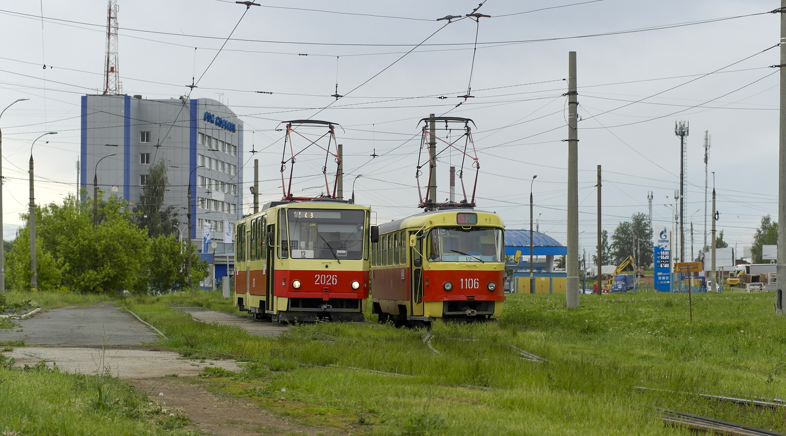 Ижевск, Tatra T6B5SU № 2026; Ижевск, Tatra T3SU (двухдверная) № 1106