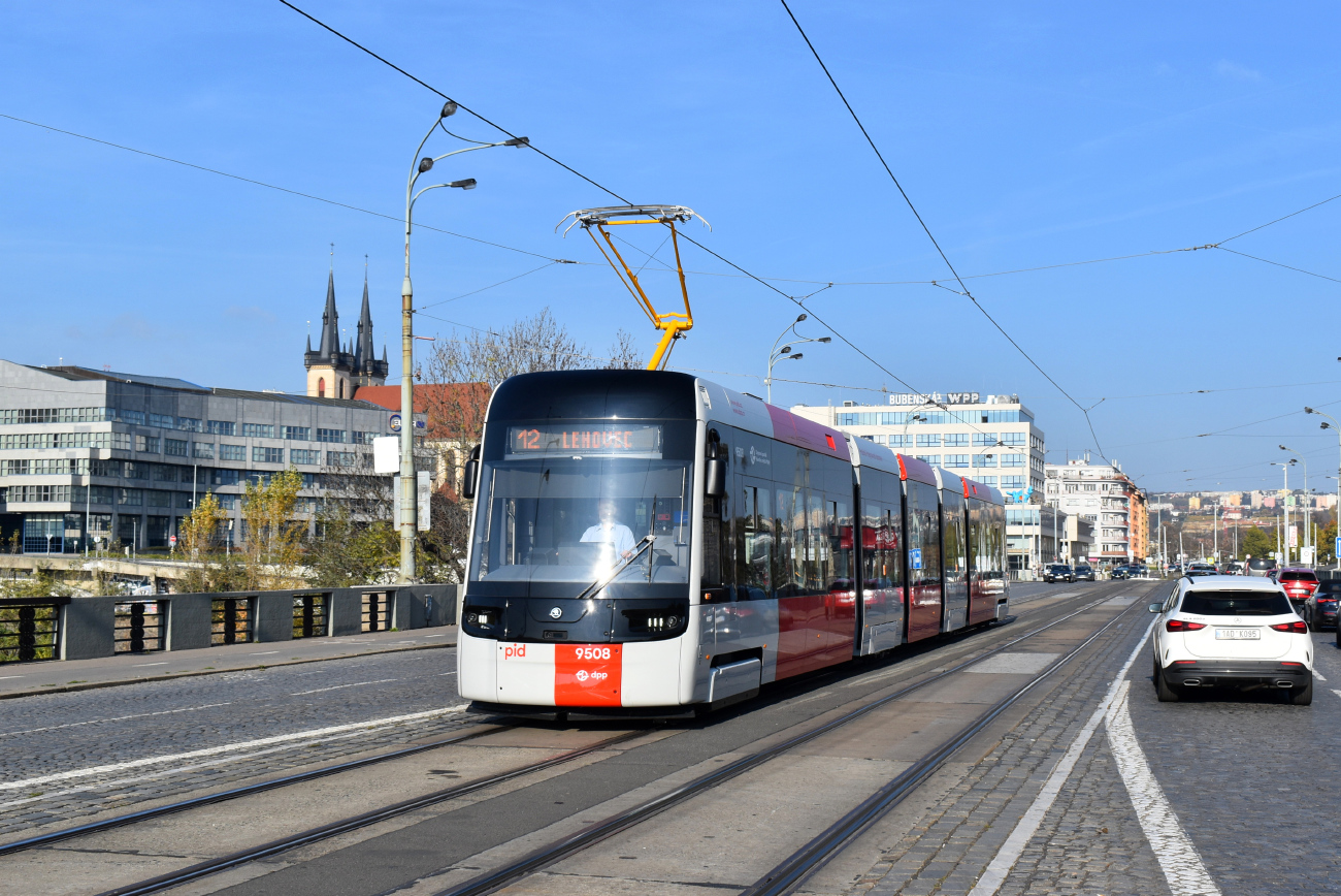 Прага, Škoda 52T ForCity Plus № 9508