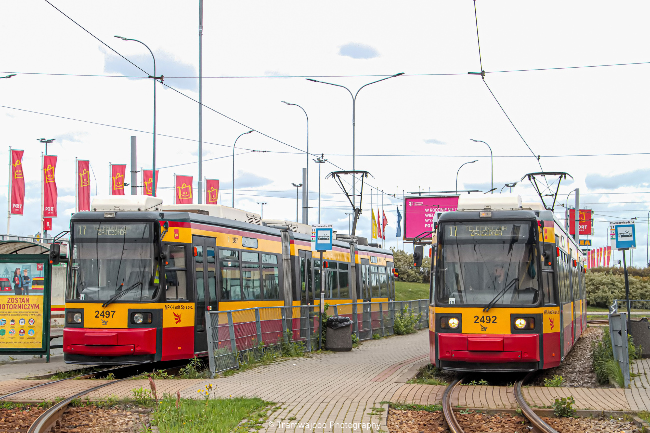 Лодзь, Adtranz GT6M-ZR № 2492