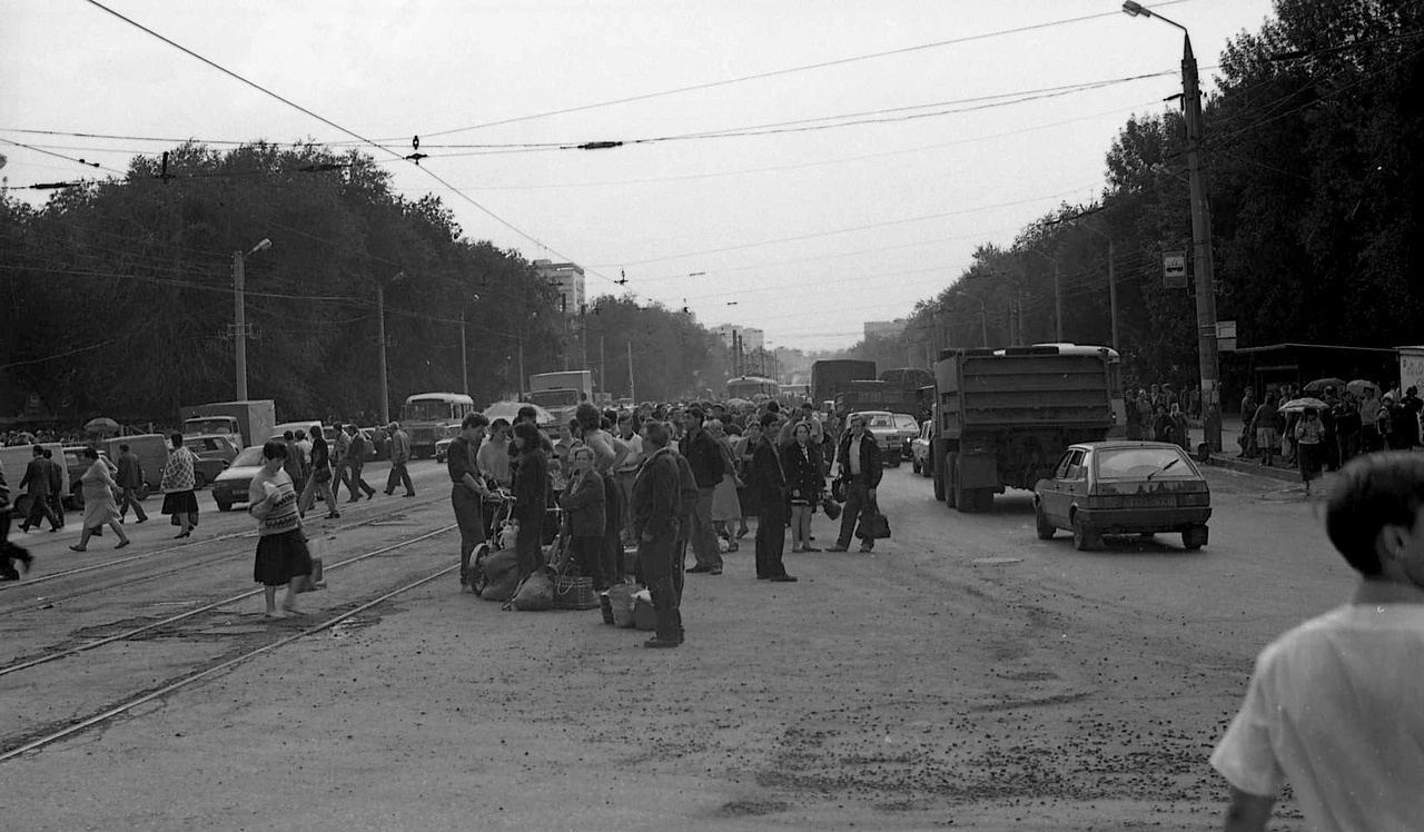 Самара — Исторические фотографии — Трамвай и Троллейбус (1992-2000); Самара — Трамвайные линии