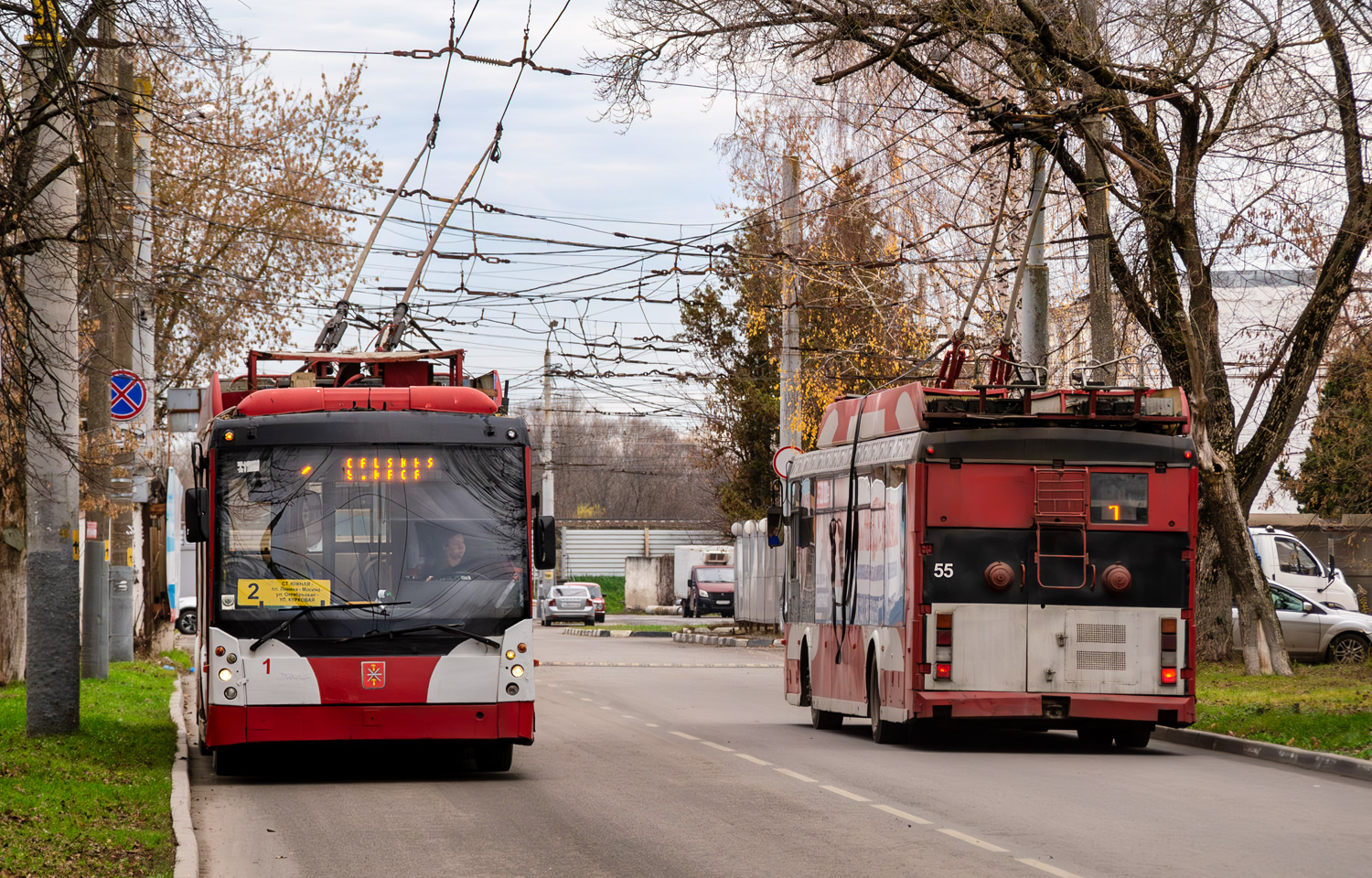 Тула, Тролза-5265.00 «Мегаполис» № 1; Тула, Тролза-5265.00 «Мегаполис» № 55