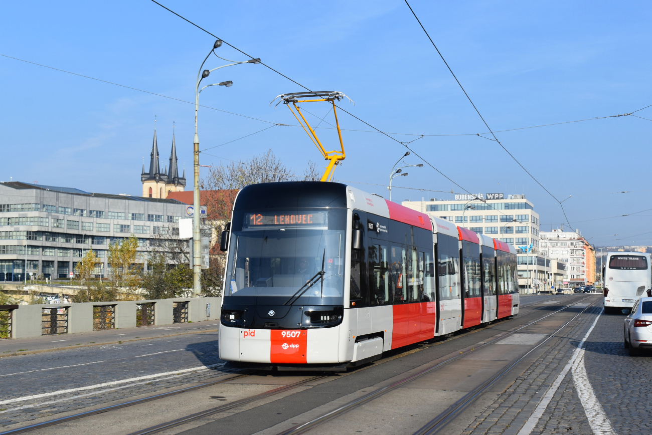 Прага, Škoda 52T ForCity Plus № 9507