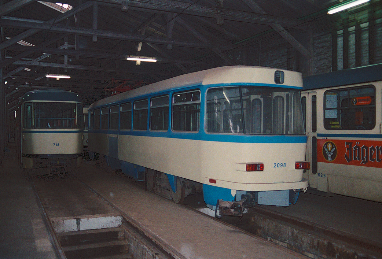 Лейпциг, Tatra T4D № 2098; Лейпциг — Старые фотографии