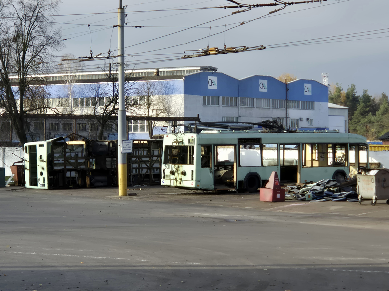 Homiel, BKM 32102 Br. 2730; Homiel — Trolleybus depots