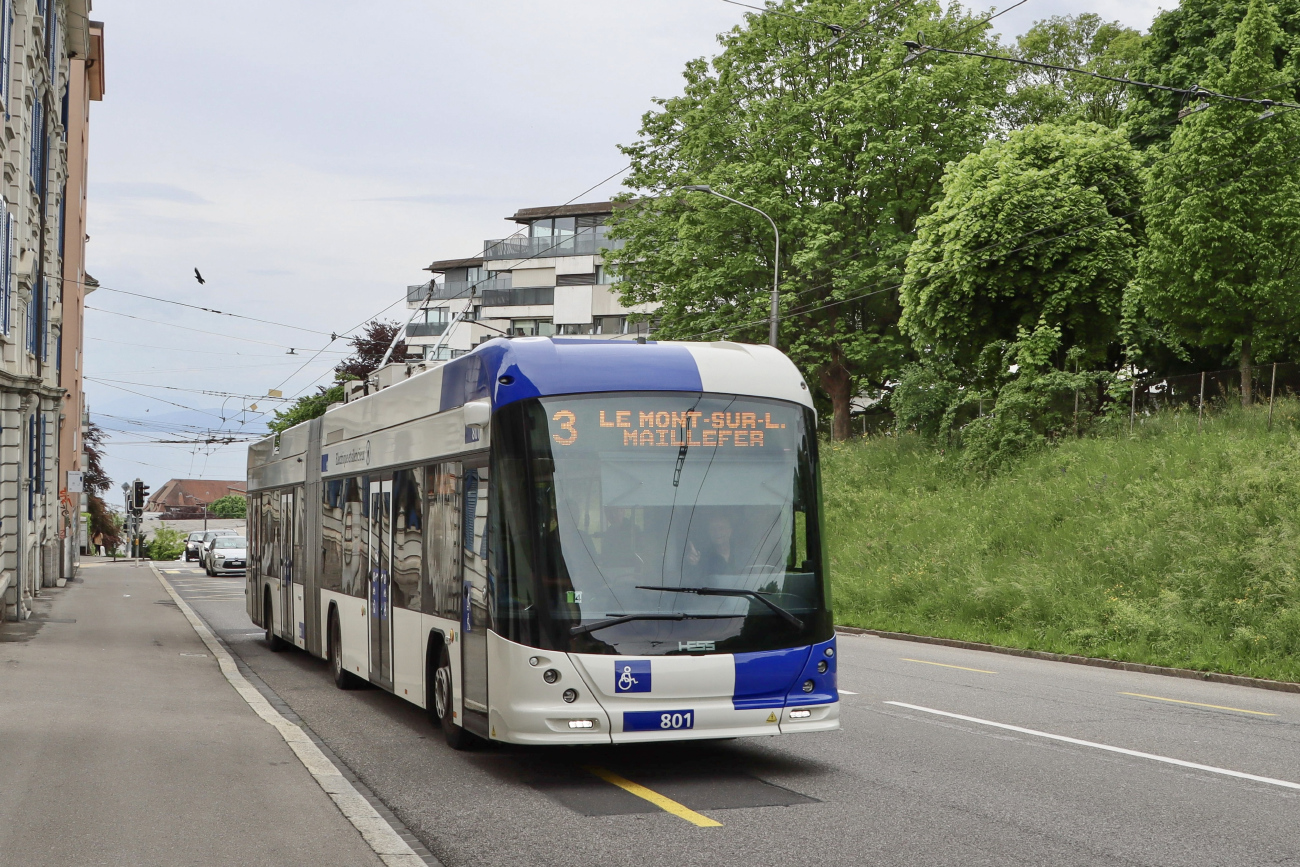 Лозанна, Hess lighTram 19 DC № 801