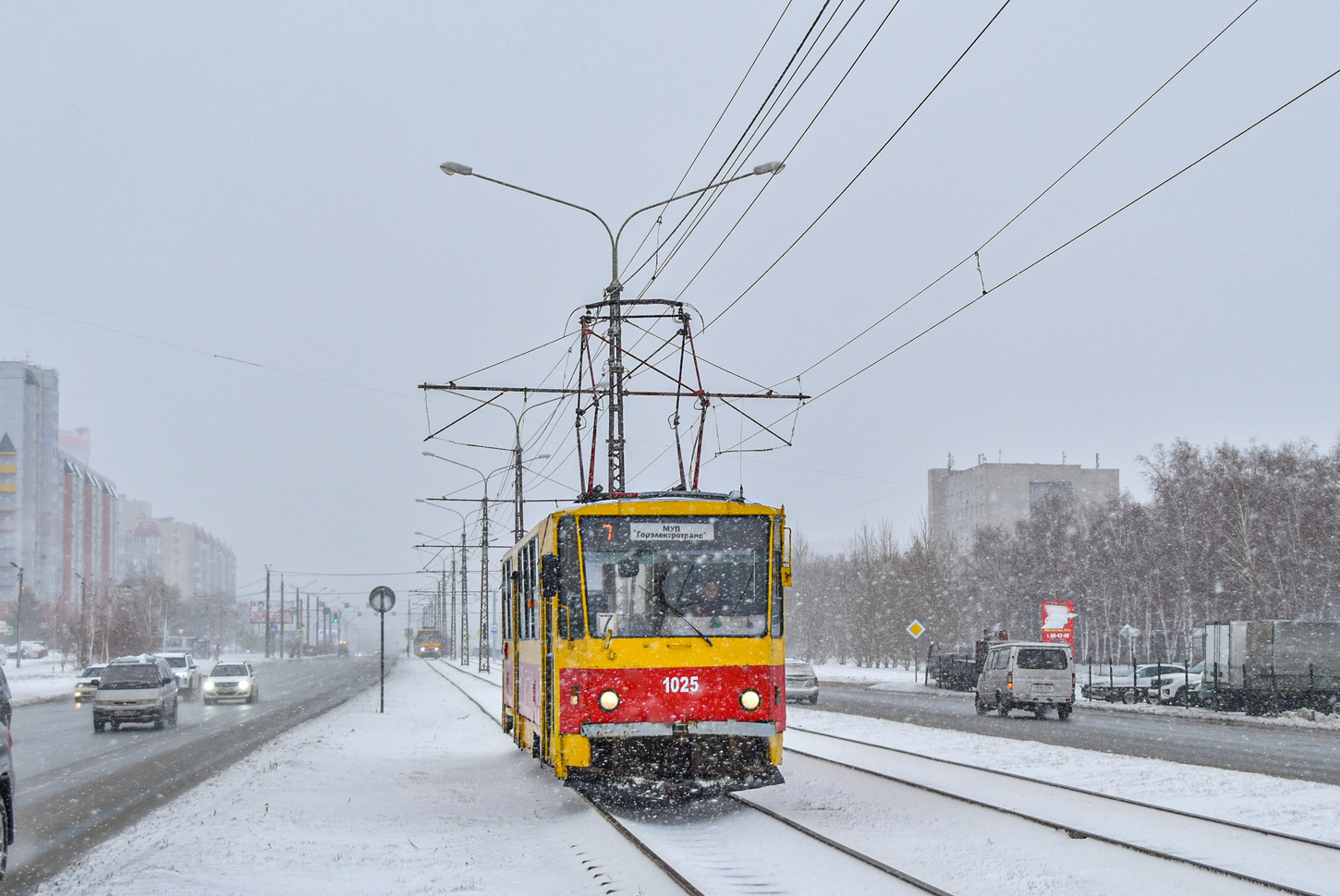 Барнаул, Tatra T6B5SU № 1025
