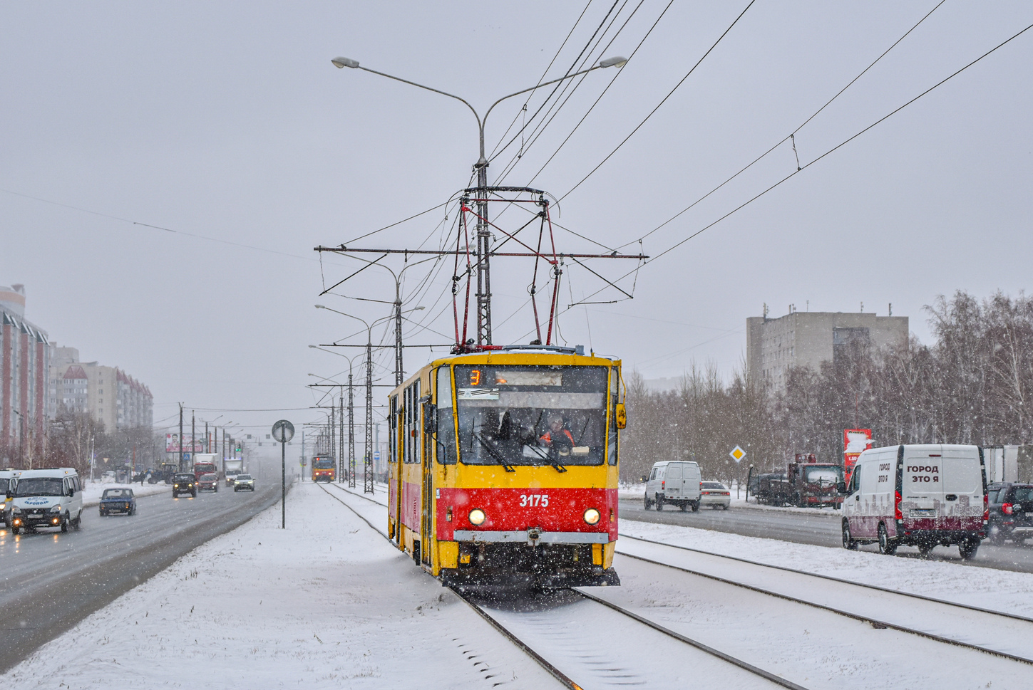Барнаул, Tatra T6B5SU № 3175