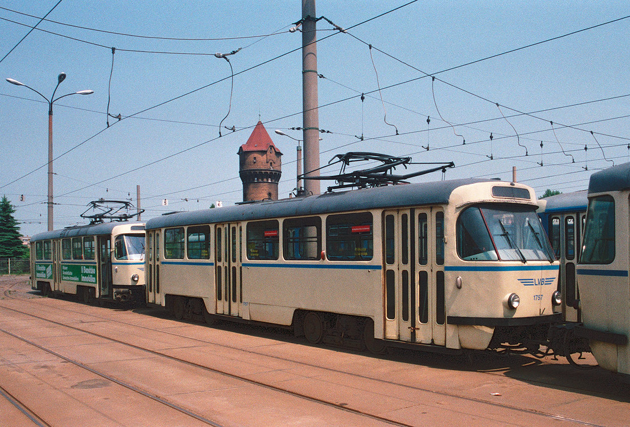 Leipzig, Tatra T4D № 1757; Leipzig — Old photos
