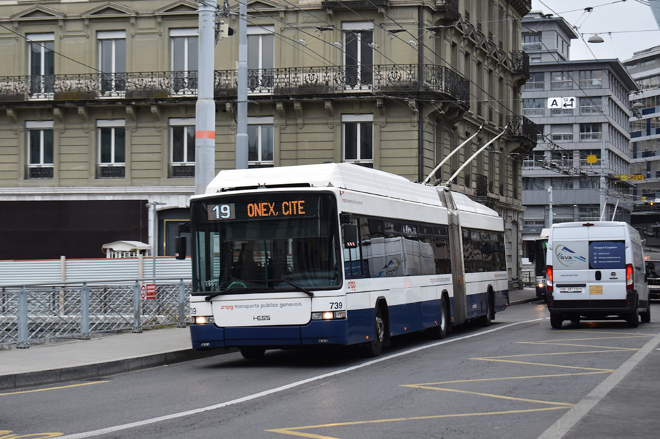 Женева, Hess SwissTrolley 3 (BGT-N2C) № 739