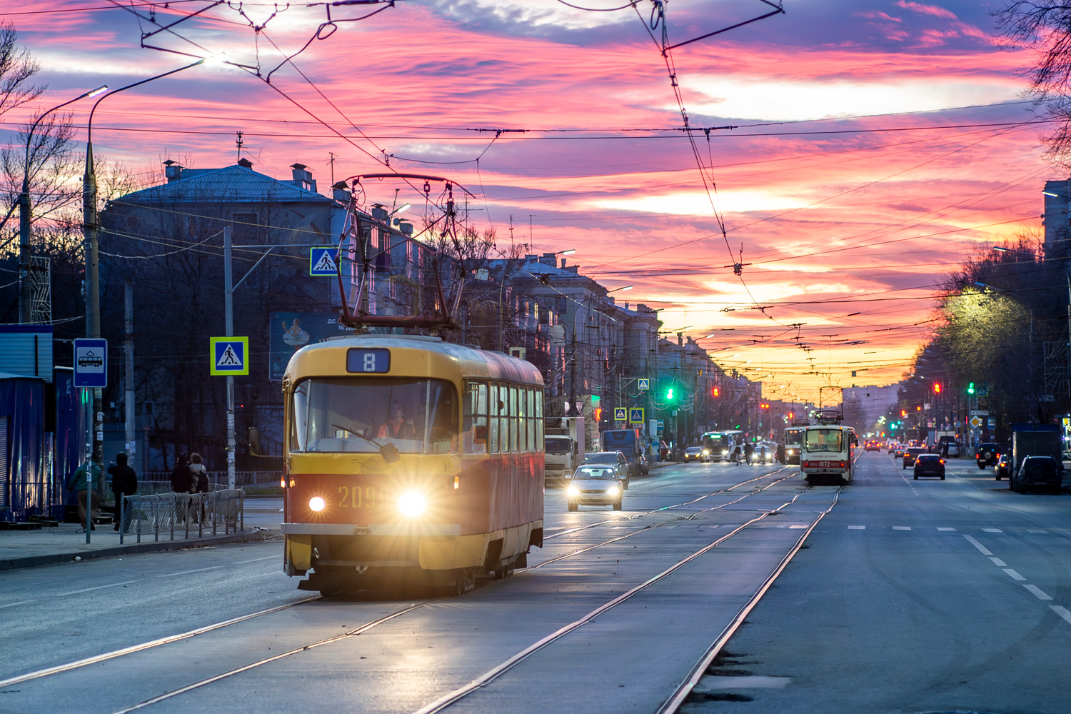Самара, Tatra T3SU (двухдверная) № 2099